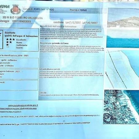 Frontemare - Elegante Sul Lungomare Con Wi-fi, Parking E Bici Apartman Porto San Giorgio